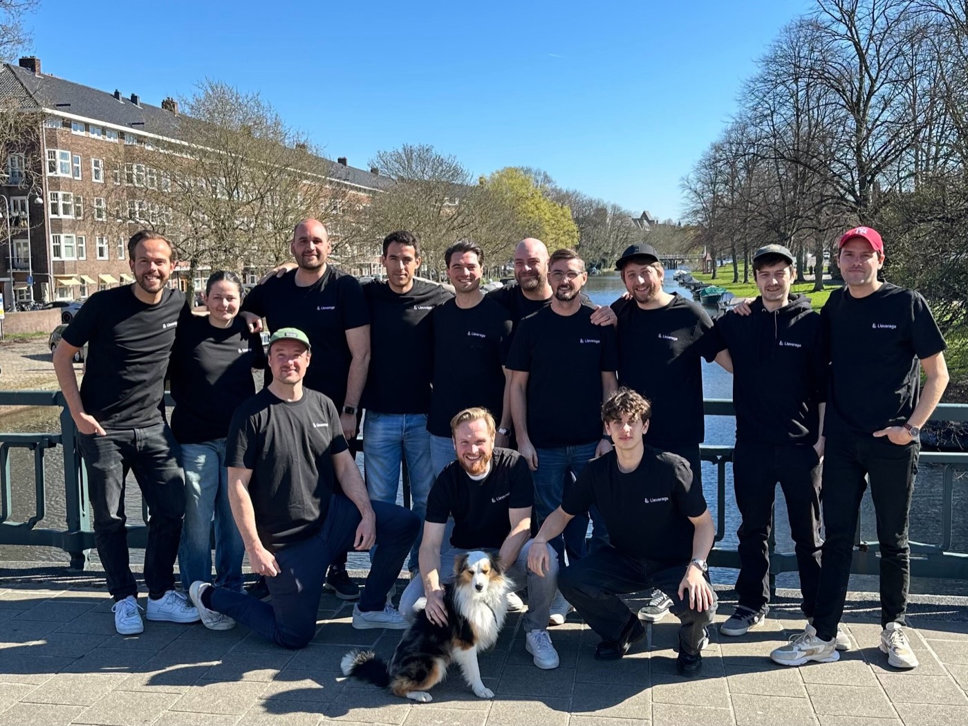The Lleverage team on the bridge
